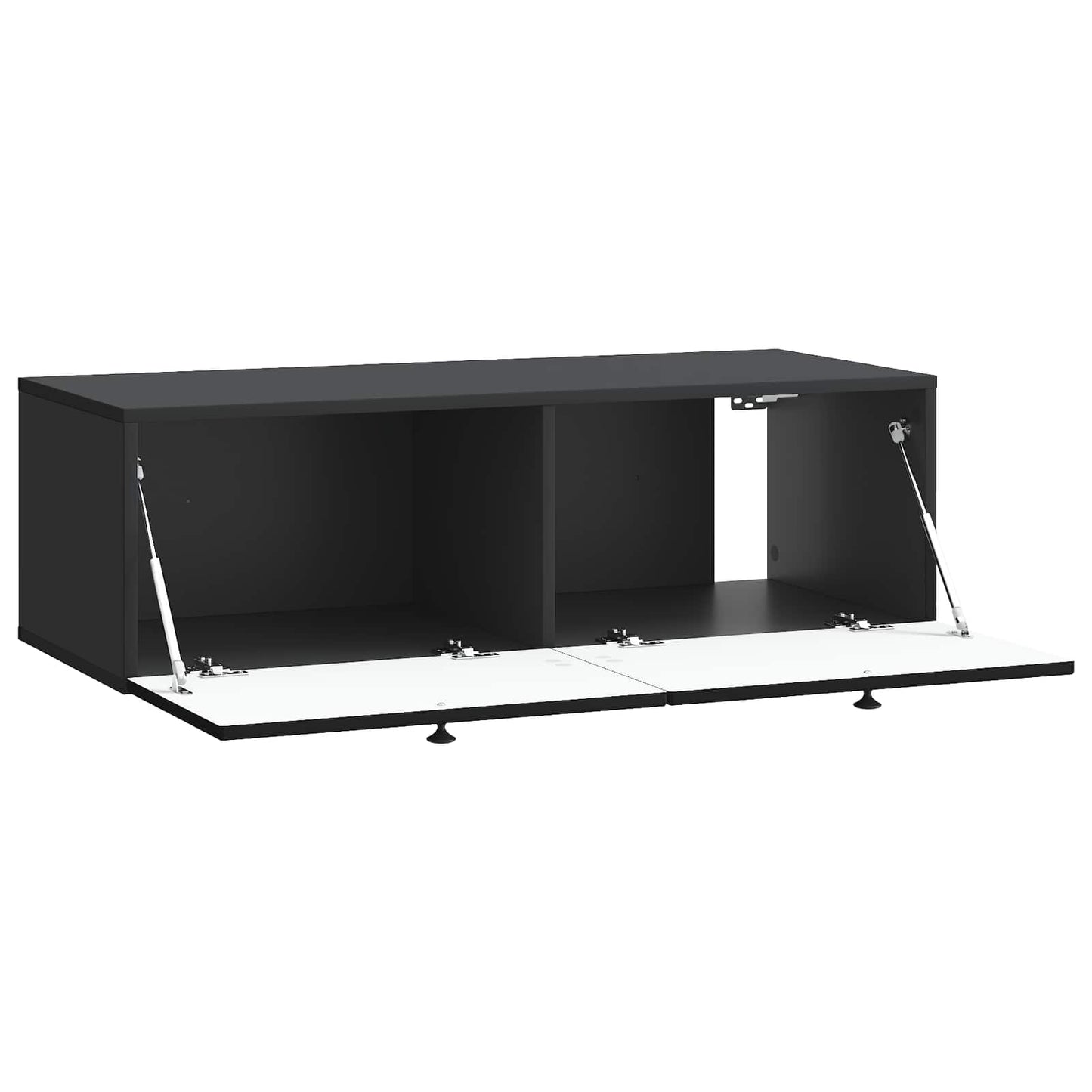 Mobile Porta TV da Muro Montaggio a parete Nero 99 x 41 x 30 cm