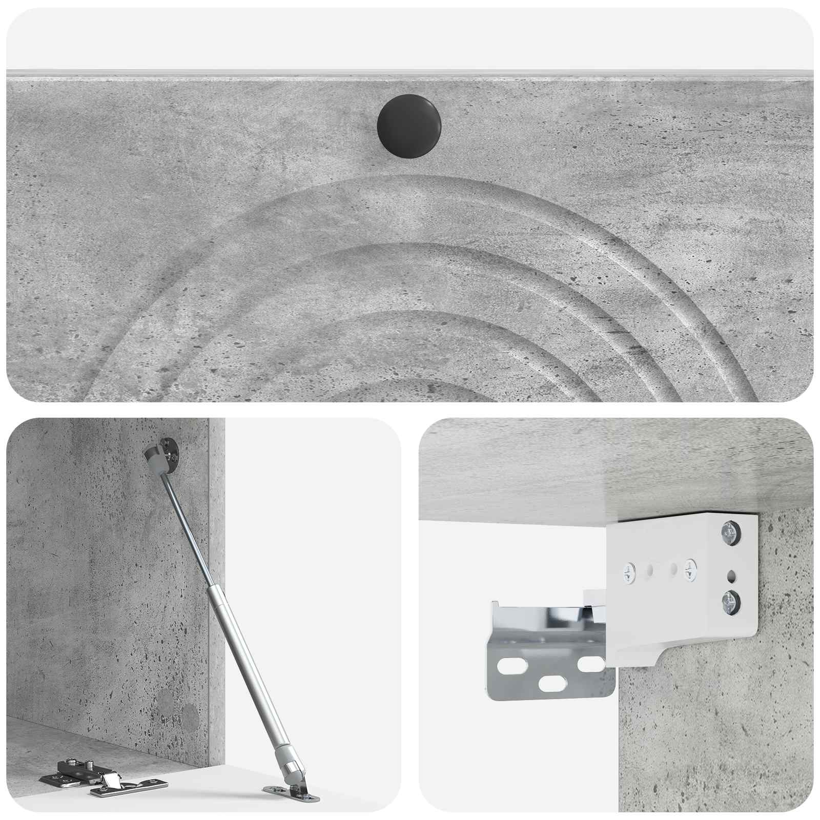 Mobile Porta TV da Muro Grigio Cemento 99 x 41 x 30 cm | homemem39