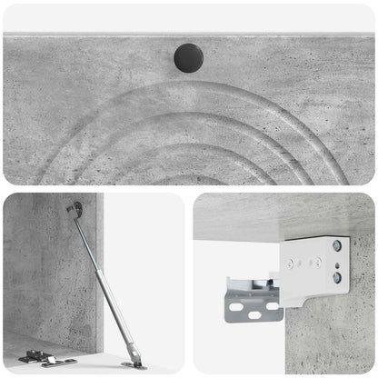 Mobile Porta TV da Muro Grigio Cemento 99 x 41 x 30 cm
