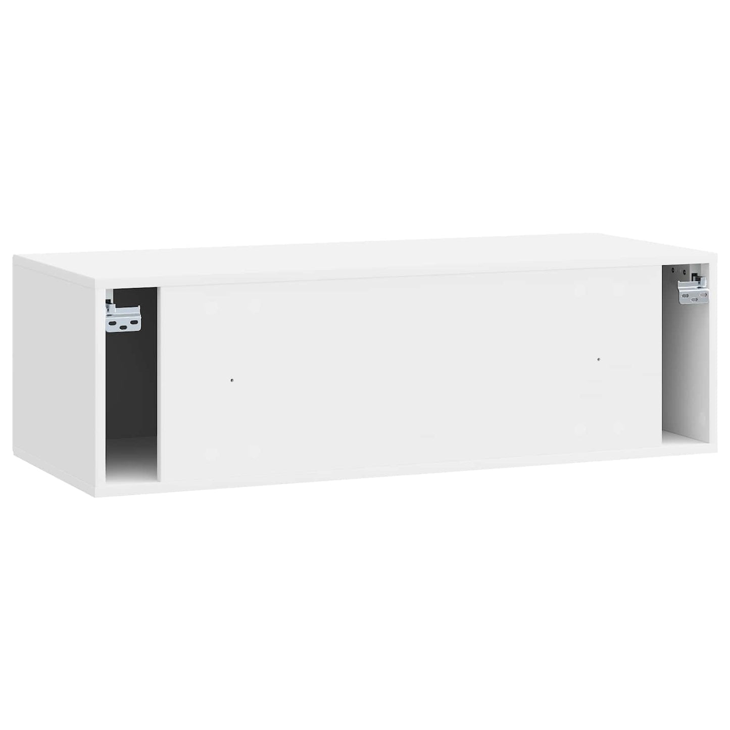 Mobile Porta TV da Muro Bianco Lucido 98 x 41 x 30 cm