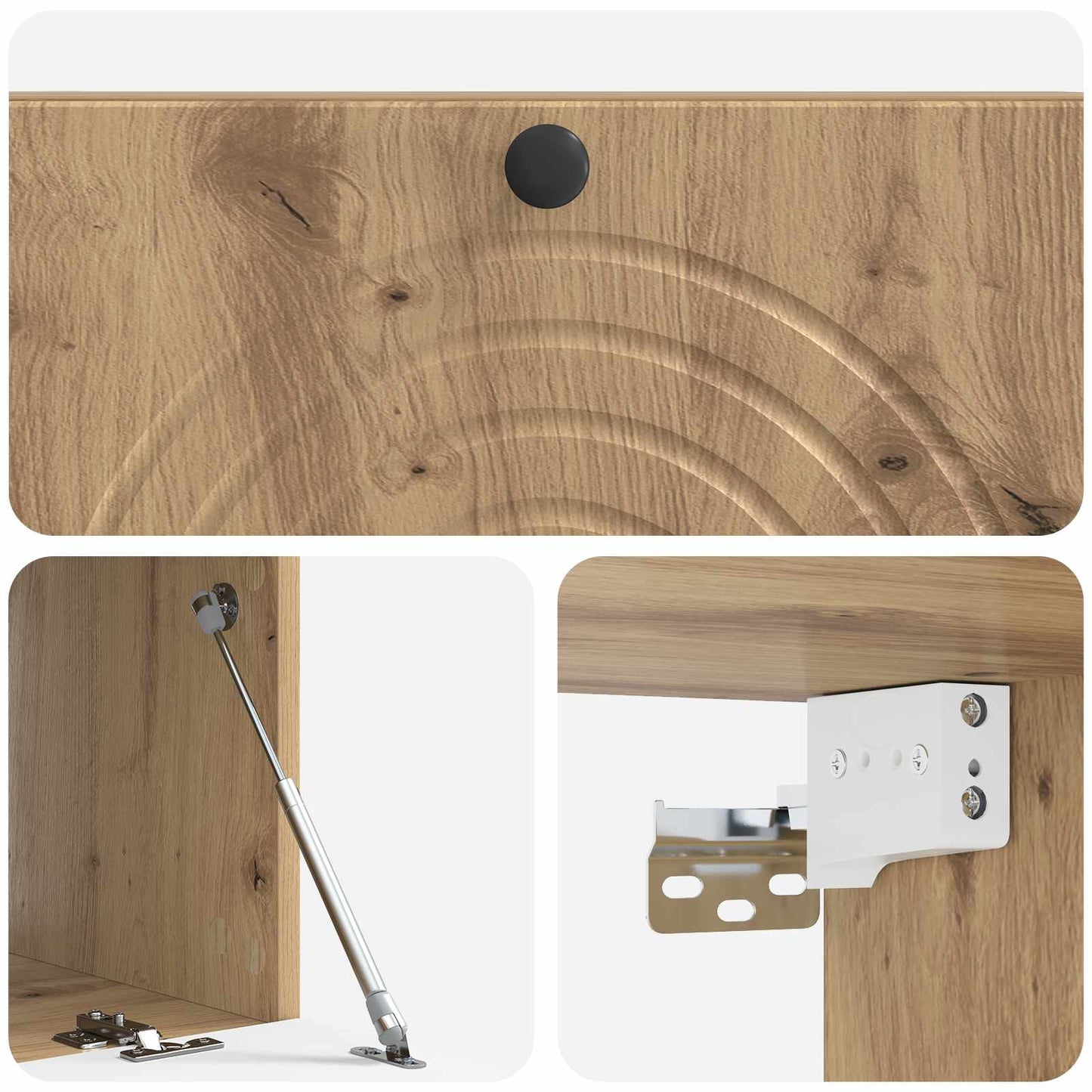 Mobile Porta TV da Muro Rovere Artigianale 99 x 41 x 30 cm | homemem39