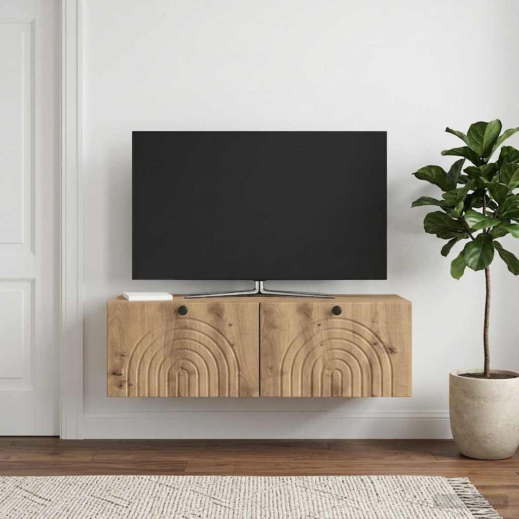 Mobile Porta TV da Muro 99 x 41 x 30 cm Rovere Artigianale