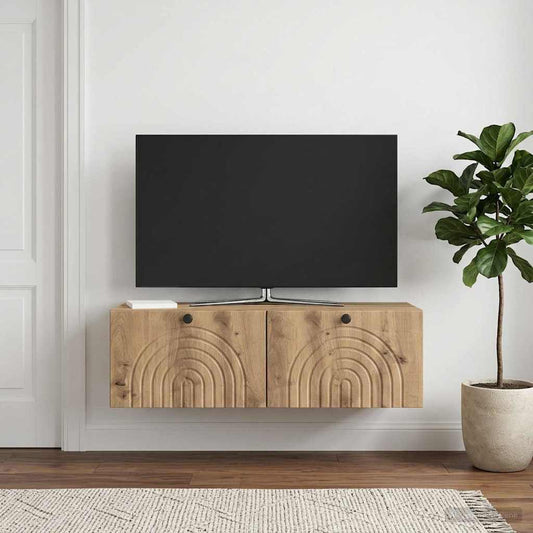 Mobile Porta TV da Muro 99 x 41 x 30 cm Rovere Artigianale