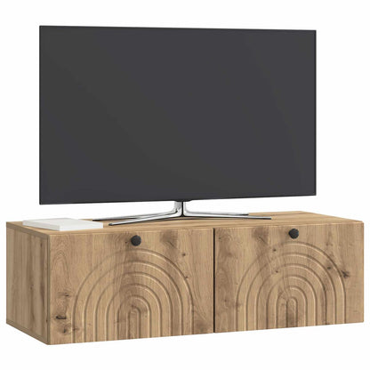 Mobile Porta TV da Muro Rovere Artigianale 99 x 41 x 30 cm