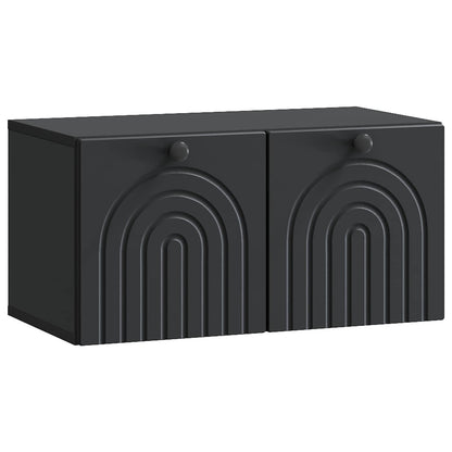Mobile Porta TV da Muro Nero 59,5 x 31 x 30 cm
