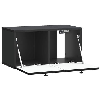 Mobile Porta TV da Muro Nero 59,5 x 31 x 30 cm