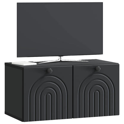 Mobile Porta TV da Muro Nero 59,5 x 31 x 30 cm