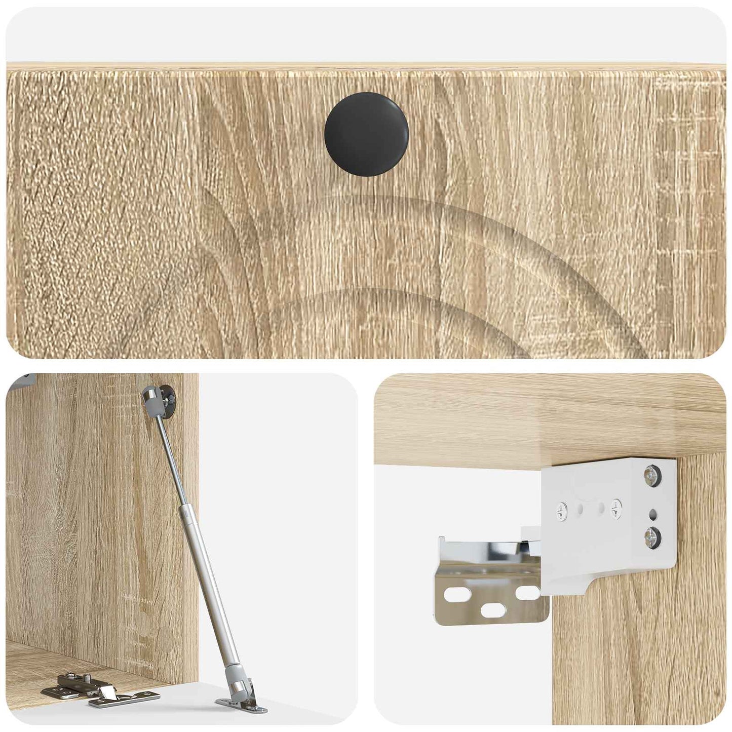 Mobile Porta TV da Muro Rovere Sonoma 59,5 x 31 x 30 cm