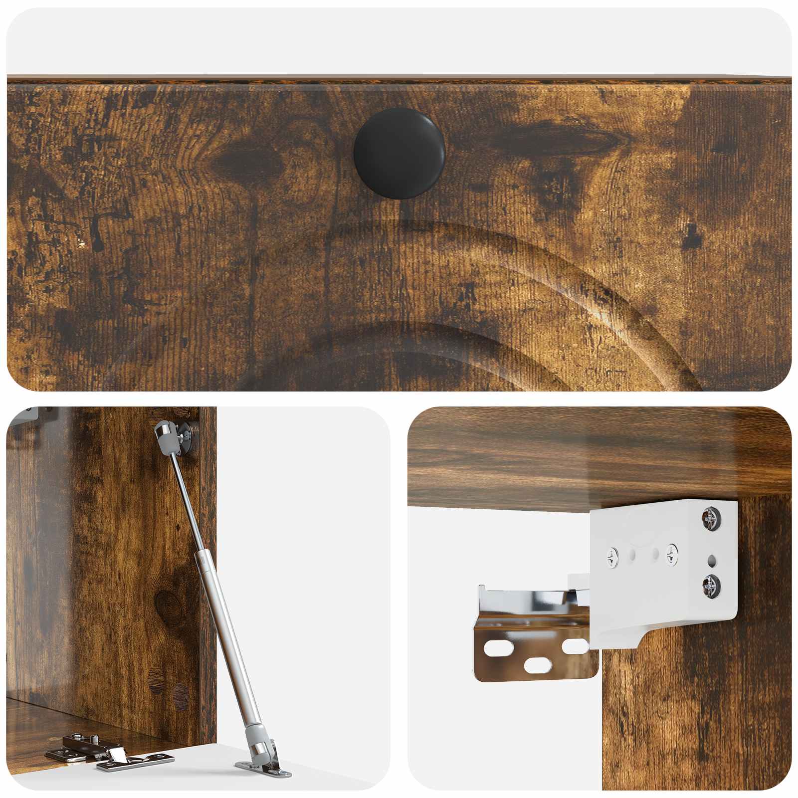 Mobile Porta TV da Muro Rovere Fumo 59,5 x 31 x 30 cm | homemem39