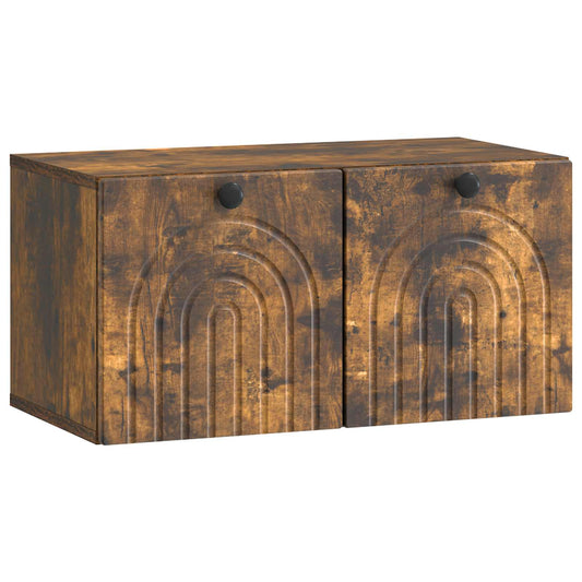 Mobile Porta TV da Muro Rovere Fumo 59,5 x 31 x 30 cm