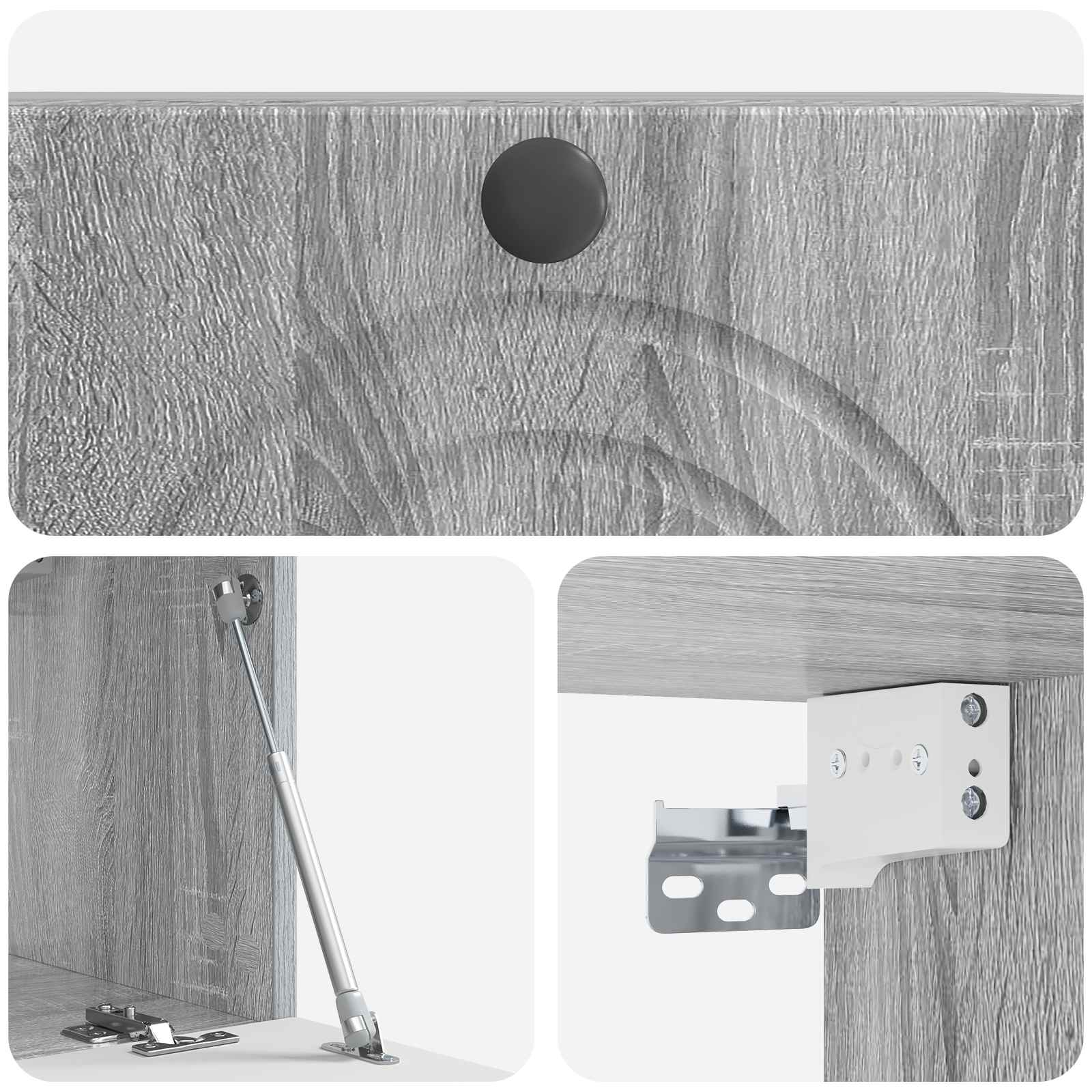 Mobile Porta TV da Muro Grigio Sonoma 59,5 x 31 x 30 cm | homemem39