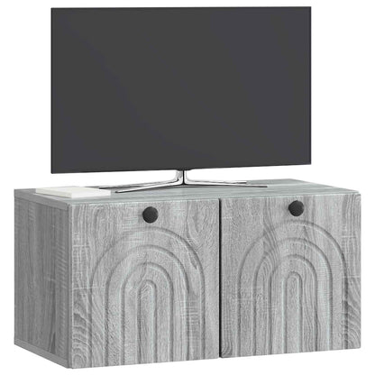Mobile Porta TV da Muro Grigio Sonoma 59,5 x 31 x 30 cm | homemem39