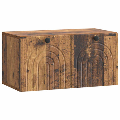 Mobile Porta TV da Muro Legno antico 59,5 x 31 x 30 cm