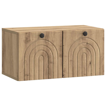 Mobile Porta TV da Muro Rovere Artigianale 59,5 x 31 x 30 cm