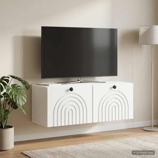 Mobile Porta TV da Muro Bianco 78,5 x 31 x 30 cm | homemem39