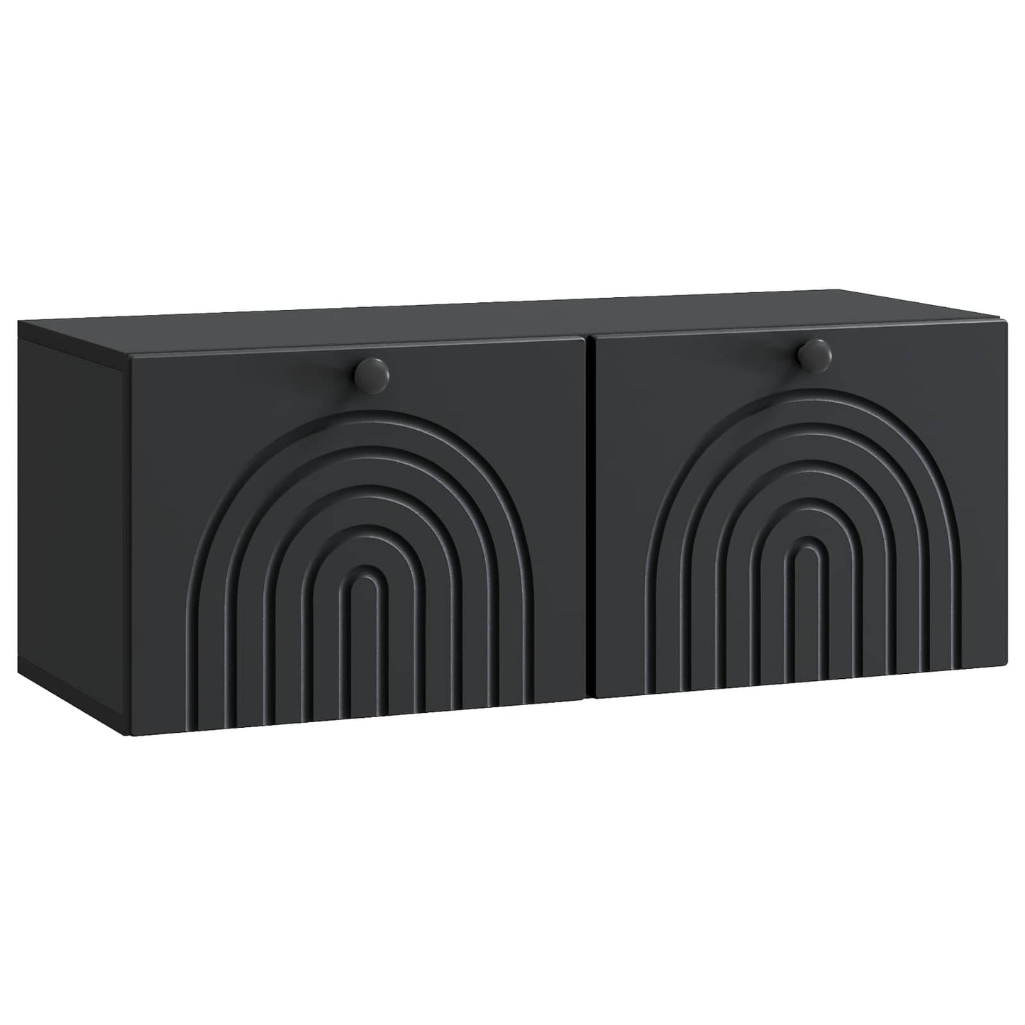 Mobile Porta TV da Muro Nero 78,5 x 31 x 30 cm