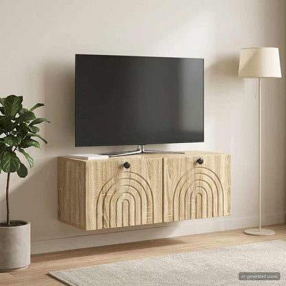 Mobile Porta TV da Muro Rovere Sonoma 78,5 x 31 x 30 cm