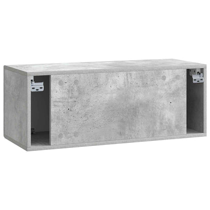 Mobile Porta TV da Muro Grigio Cemento 78,5 x 31 x 30 cm | homemem39