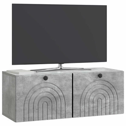 Mobile Porta TV da Muro Grigio Cemento 78,5 x 31 x 30 cm | homemem39