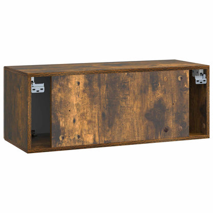 Mobile Porta TV da Muro Rovere Fumo 78,5 x 31 x 30 cm | homemem39