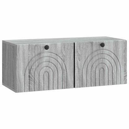 Mobile Porta TV da Muro Grigio Sonoma 78,5 x 31 x 30 cm