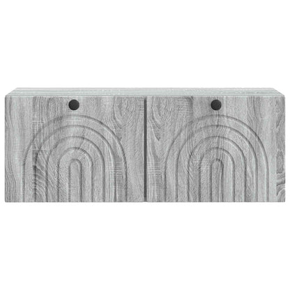 Mobile Porta TV da Muro Grigio Sonoma 78,5 x 31 x 30 cm