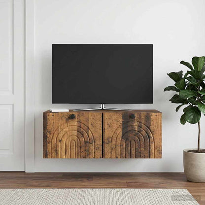 Mobile Porta TV da Muro Legno antico 78,5 x 31 x 30 cm
