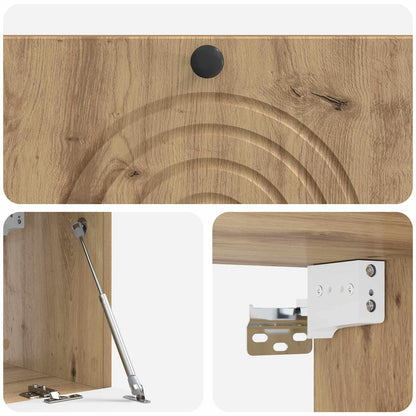 Mobile Porta TV da Muro Rovere Artigianale 78,5 x 31 x 30 cm