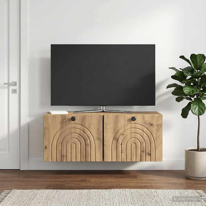 Mobile Porta TV da Muro 78,5 x 31 x 30 cm Rovere Artigianale