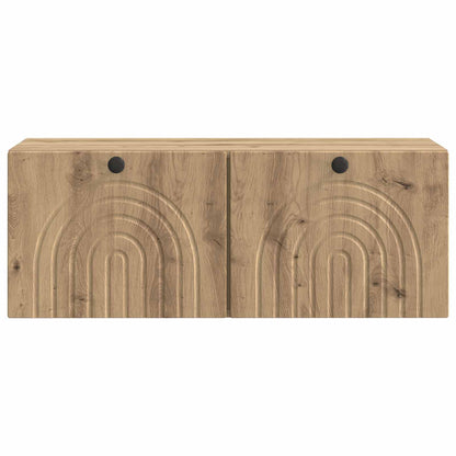 Mobile Porta TV da Muro Rovere Artigianale 78,5 x 31 x 30 cm