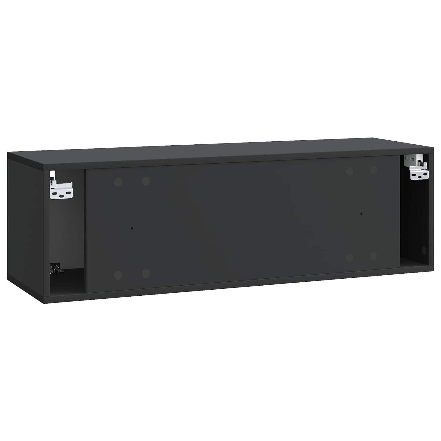 Mobile Porta TV da Muro Montaggio a parete Nero 98 x 31 x 30 cm