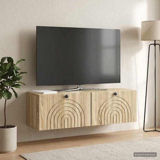 Mobile Porta TV da Muro Rovere Sonoma 98 x 31 x 30 cm