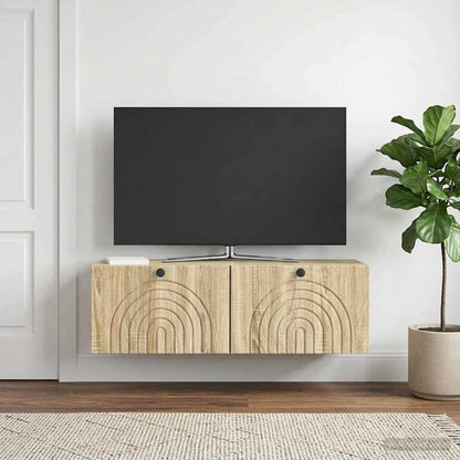 Mobile Porta TV da Muro Rovere Sonoma 98 x 31 x 30 cm