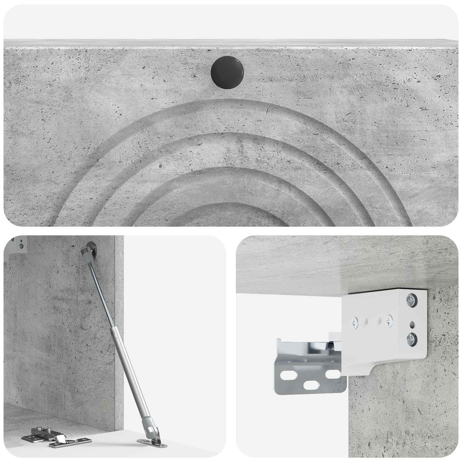 Mobile Porta TV da Muro Grigio Cemento 98 x 31 x 30 cm | homemem39