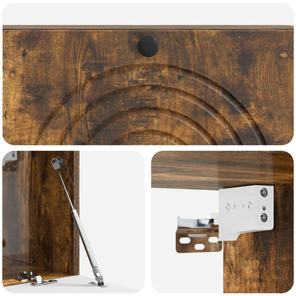 Mobile Porta TV da Muro Rovere Fumo 98 x 31 x 30 cm | homemem39