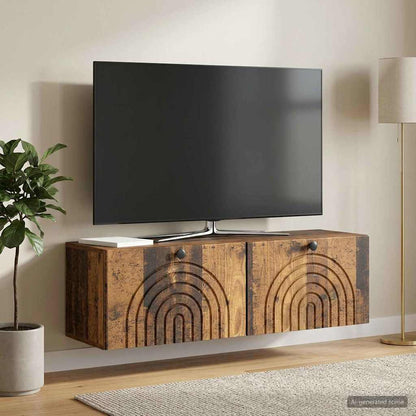 Mobile Porta TV da Muro Legno antico 98 x 31 x 30 cm