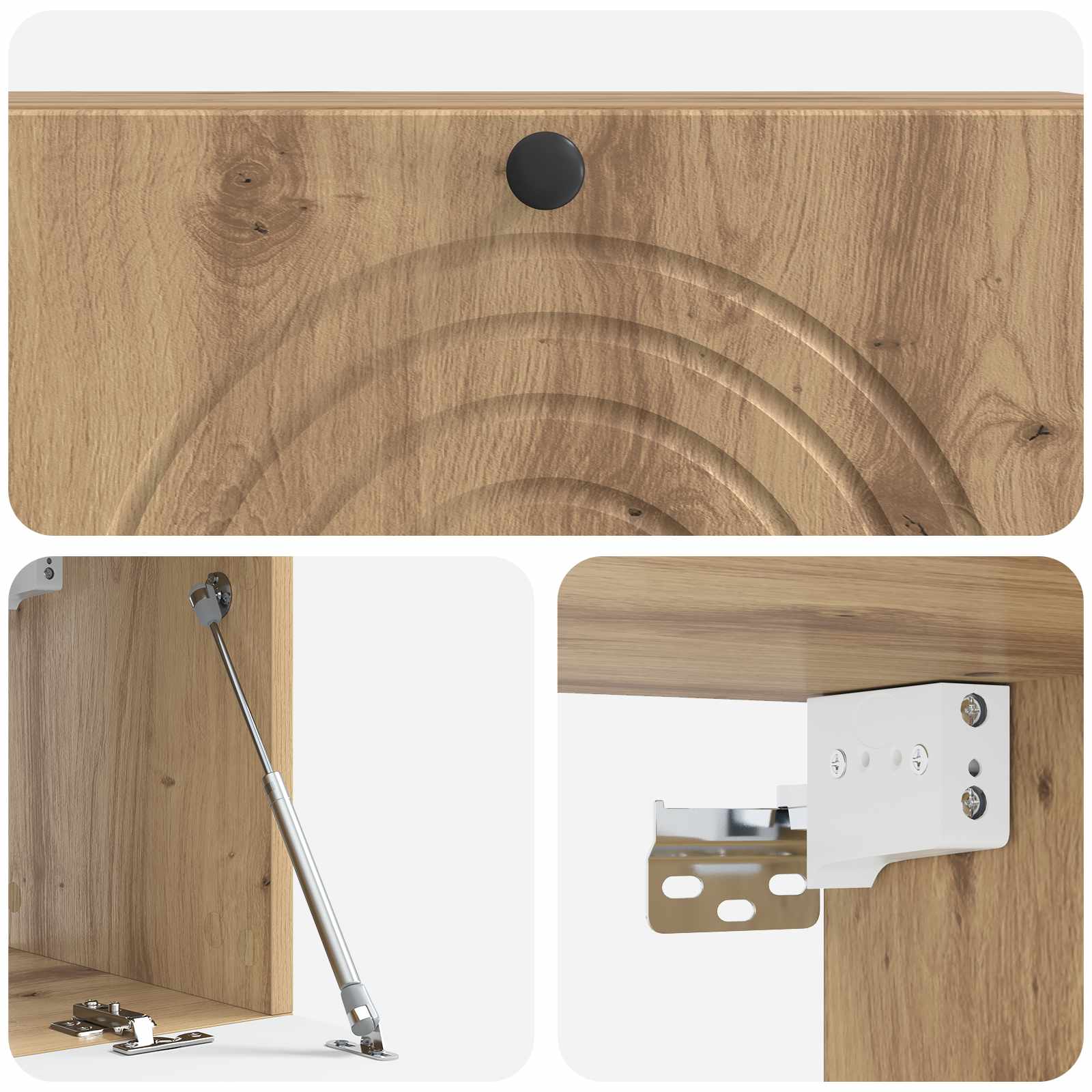 Mobile Porta TV da Muro Rovere Artigianale 98 x 31 x 30 cm | homemem39