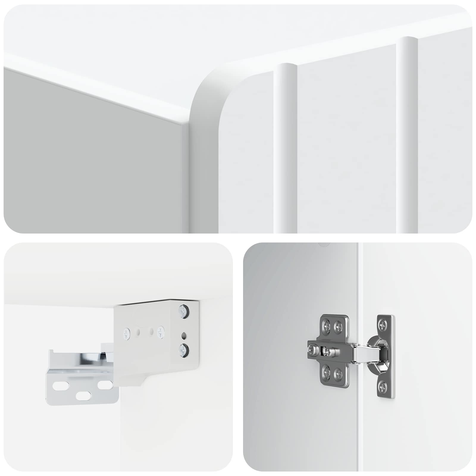 Mobiletto a muro Bianco 66 x 34,5 x 92 cm Legno ingegnerizzato | homemem39