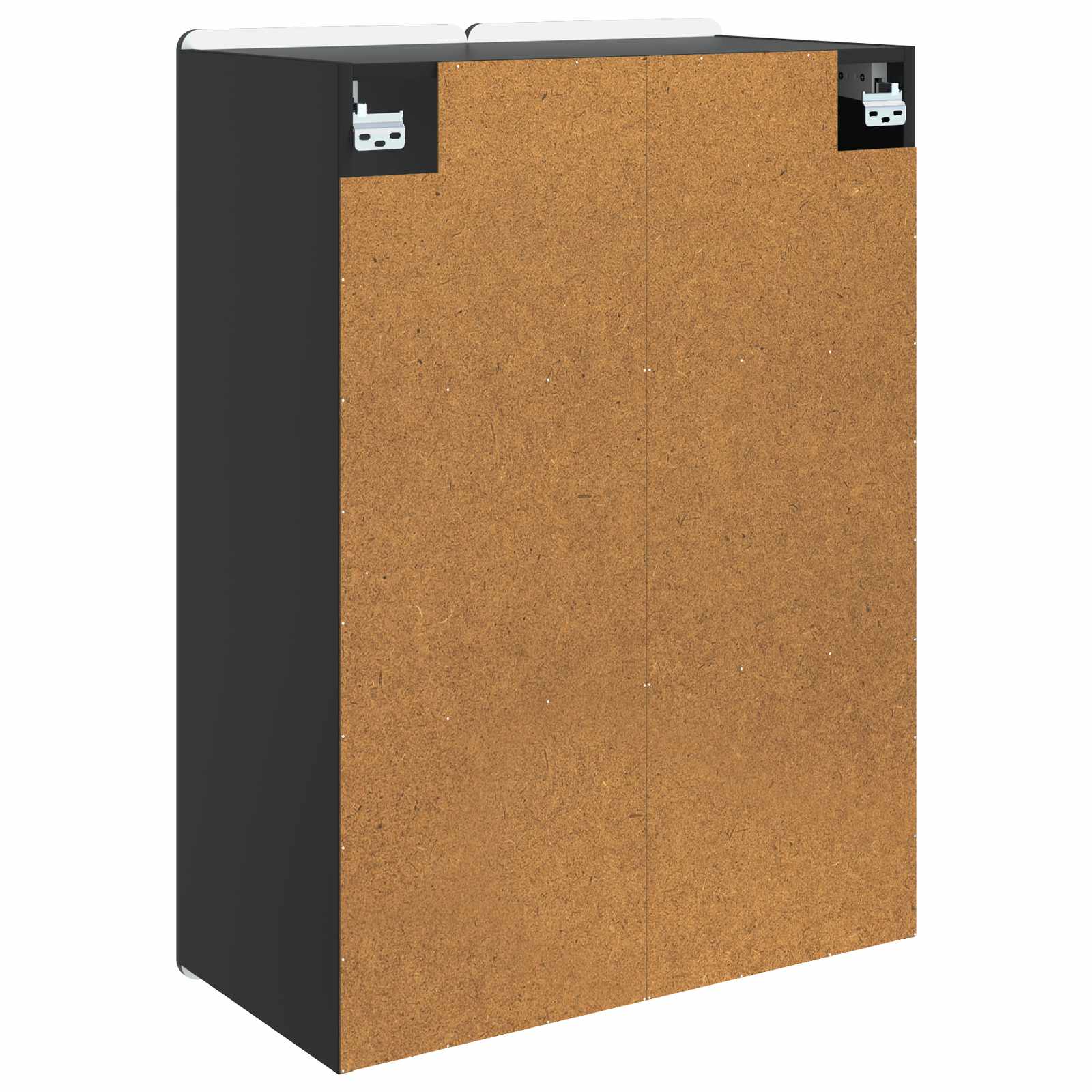 Mobiletto a muro Nero 66 x 34,5 x 92 cm Legno ingegnerizzato | homemem39