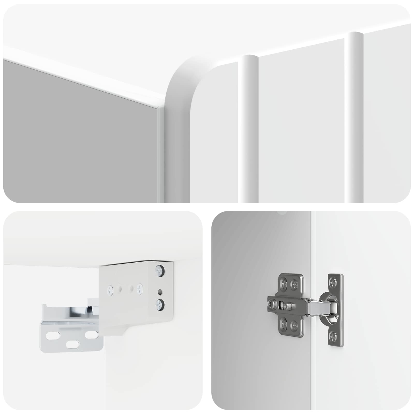 Mobiletto a muro Bianco Lucido 66 x 34,5 x 92 cm | homemem39