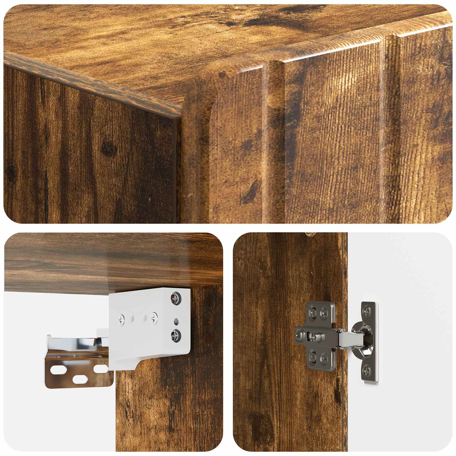 Mobiletto a muro Rovere Fumo 66 x 34,5 x 92 cm | homemem39