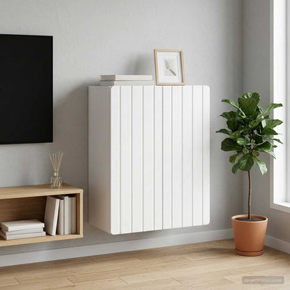 Mobiletto a muro Bianco 59 x 31 x 64 cm Legno ingegnerizzato