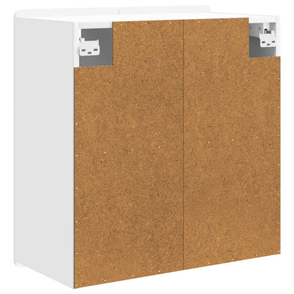 Mobiletto a muro Bianco 59 x 31 x 64 cm Legno ingegnerizzato