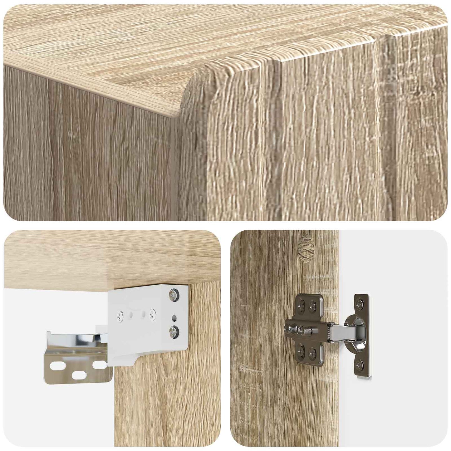 Mobiletto a muro Rovere Sonoma 59 x 31 x 64 cm | homemem39