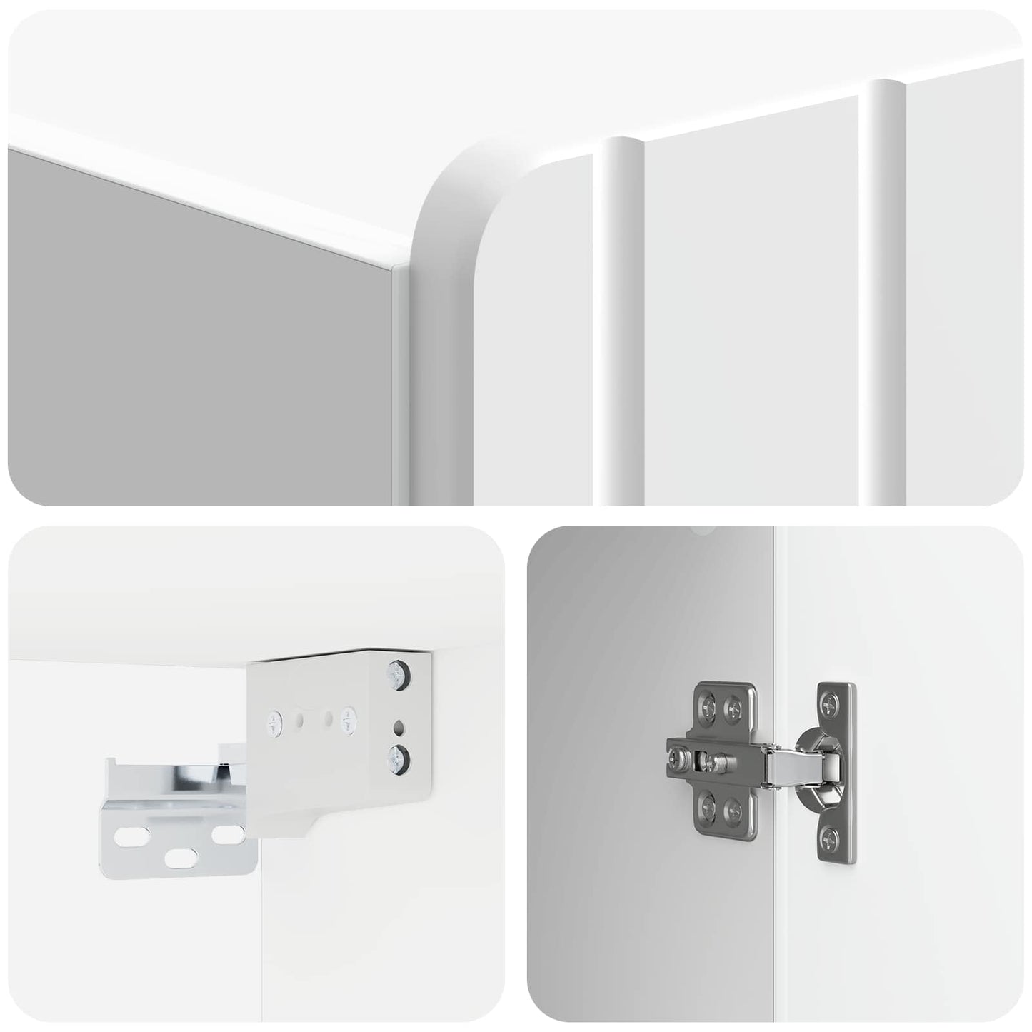 Mobiletto a muro Bianco Lucido 59 x 31 x 64 cm | homemem39