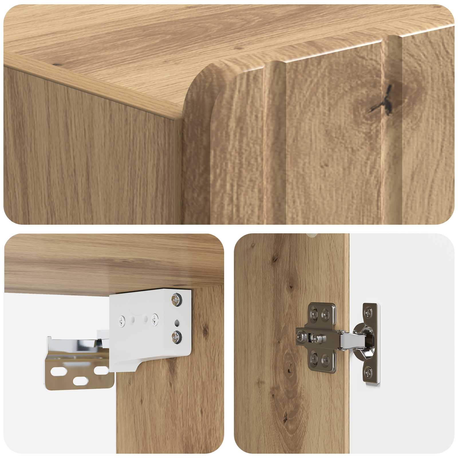 Mobiletto a muro Rovere Artigianale 59 x 31 x 64 cm | homemem39