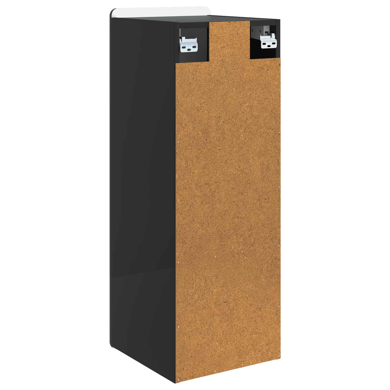 Mobiletto a muro Nero 33 x 34,5 x 94 cm Legno ingegnerizzato | homemem39