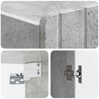 Mobiletto a muro Grigio Cemento 33 x 34,5 x 94 cm | homemem39