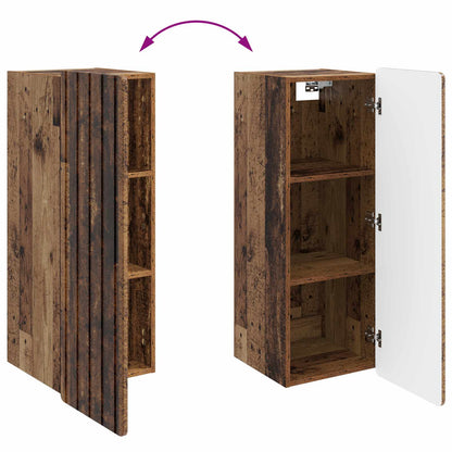 Mobiletto a muro Legno antico 33 x 34,5 x 94 cm | homemem39
