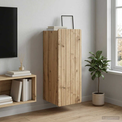 Mobiletto a muro 33 x 34,5 x 94 cm Legno ingegnerizzato | homemem39